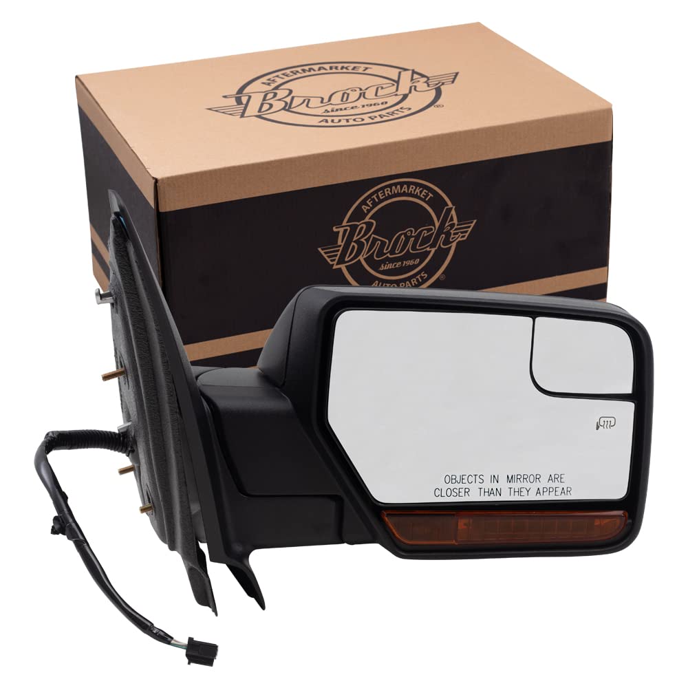 Brock Side Power Mirror Replacement For 2012-2017 Ford Expedition Passengers Heated Signal Memory Spotter Glass Puddle Lamp Cl1Z