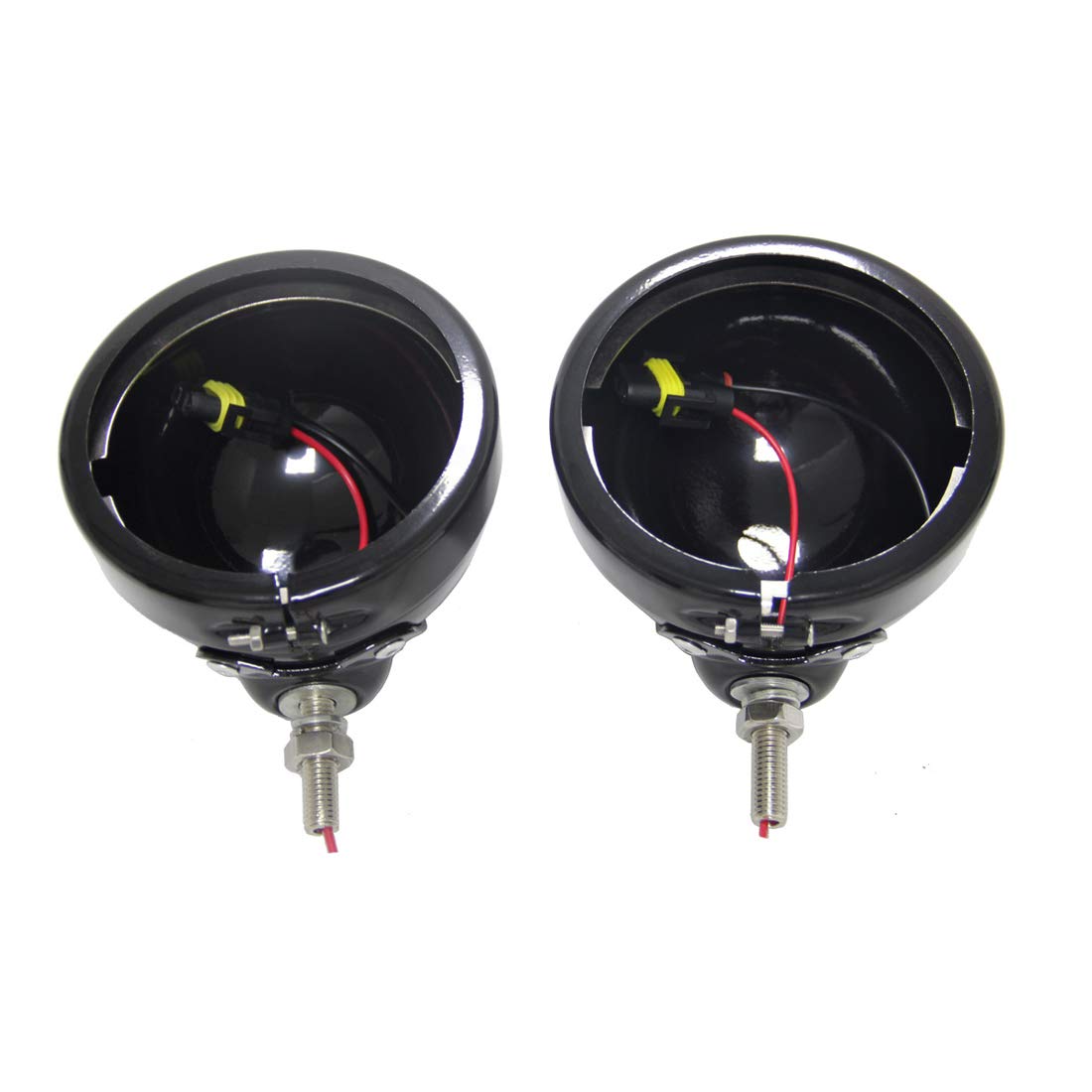 Sktyants 4.5 Inch Housing Bracket Mount Ring Bracket For Fog Passing Light Lamp Motorcycle Touring Electra (Black)