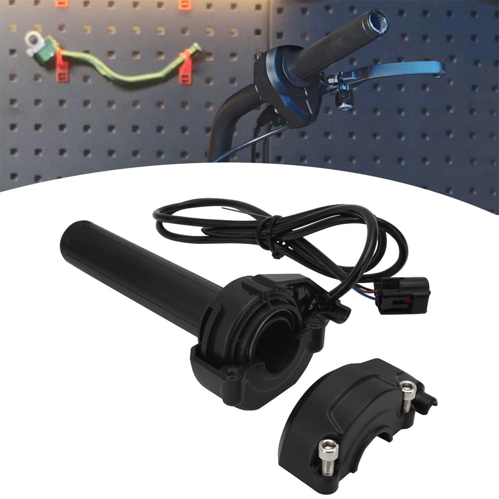 Jfg Racing Surron Throttle Handle With Rolling Bearing,Sur Ron Throttle Grips With Throttle Cable For Electric Bike Surron/Sur-Ron/Sur Ron S/Sur Ron X/X160/X260, Black, Pa Throttle Kit