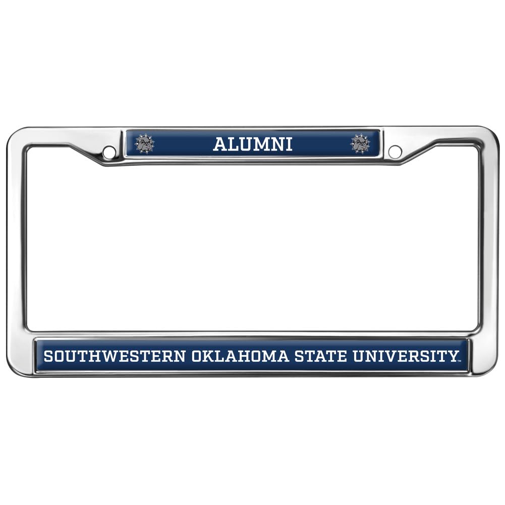 Southwestern Oklahoma State University Alumni Full Size Standard License Plate Metal Frame