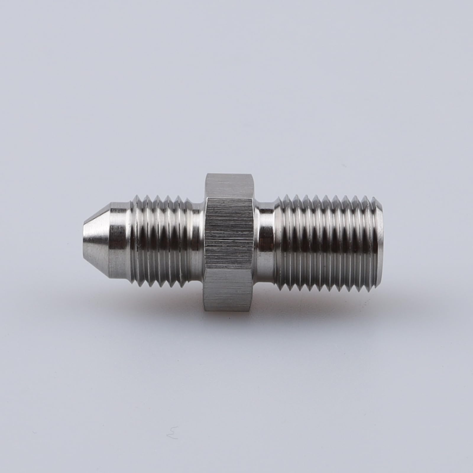 AC PERFORMANCE Male M10 x 1.0 Metric Thread to -3 AN Flare Adapter Stainless Steel