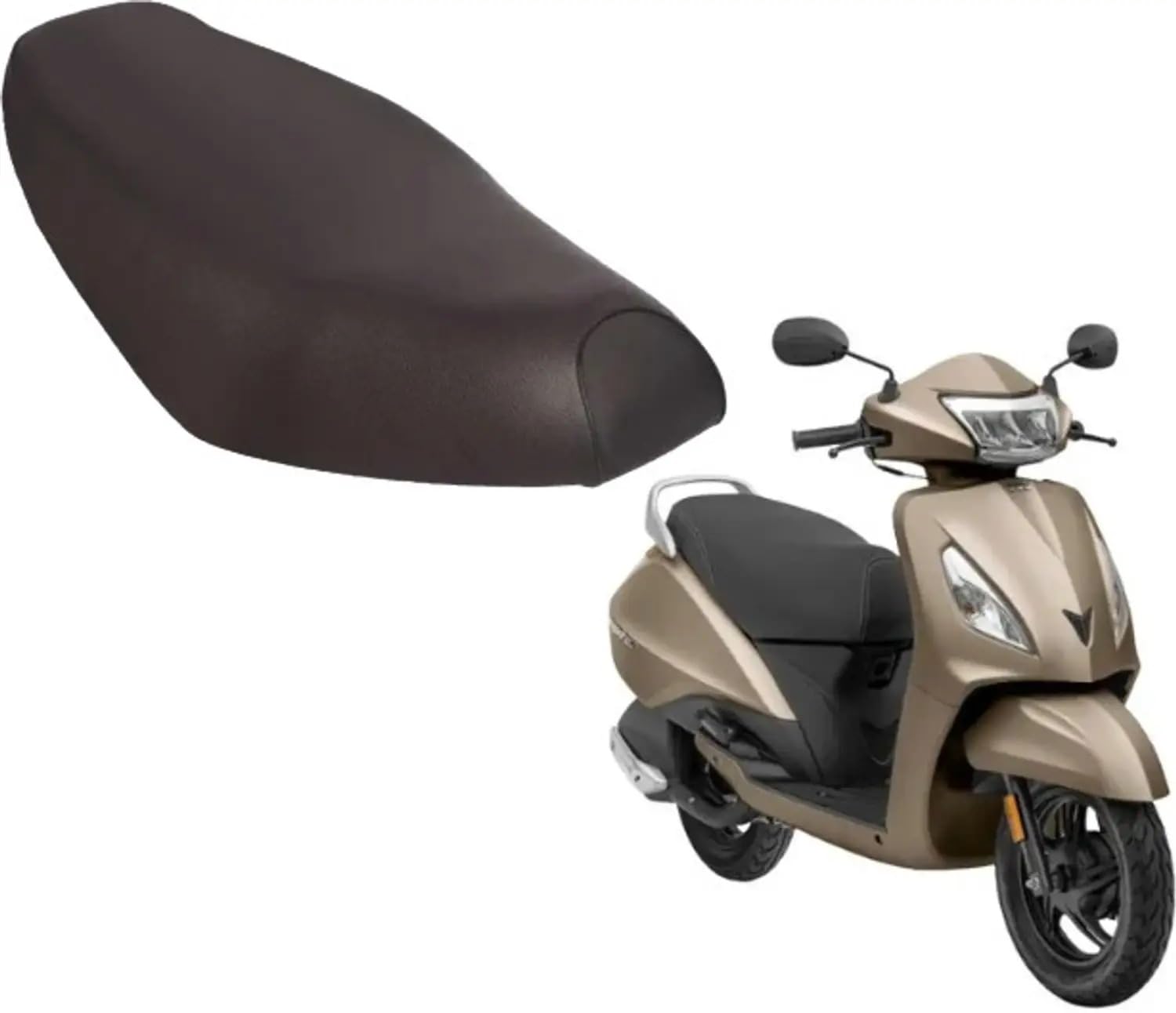 Seat Cover for [ Jupiter ] PU Leather Waterproof Single Bike Seat Cover, Protect from Rust and Dust, Black