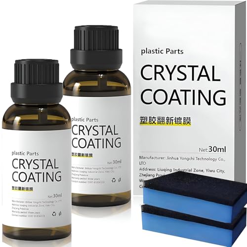 Kroywen Crystal Coating For Car And Bike Plastic Parts | 30Ml Pvc Restorer And Revitalizing Coating Agent | Maintenance Dashboar