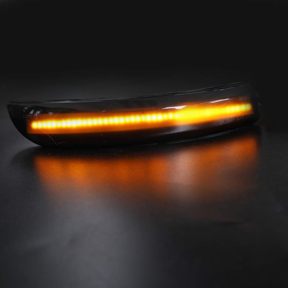 Jinfili Sequential Dynamic Led Turn Signal Light Side Mirror Marker Lamp Accessories Compatible With Ford Escape Ecosport 2013-2