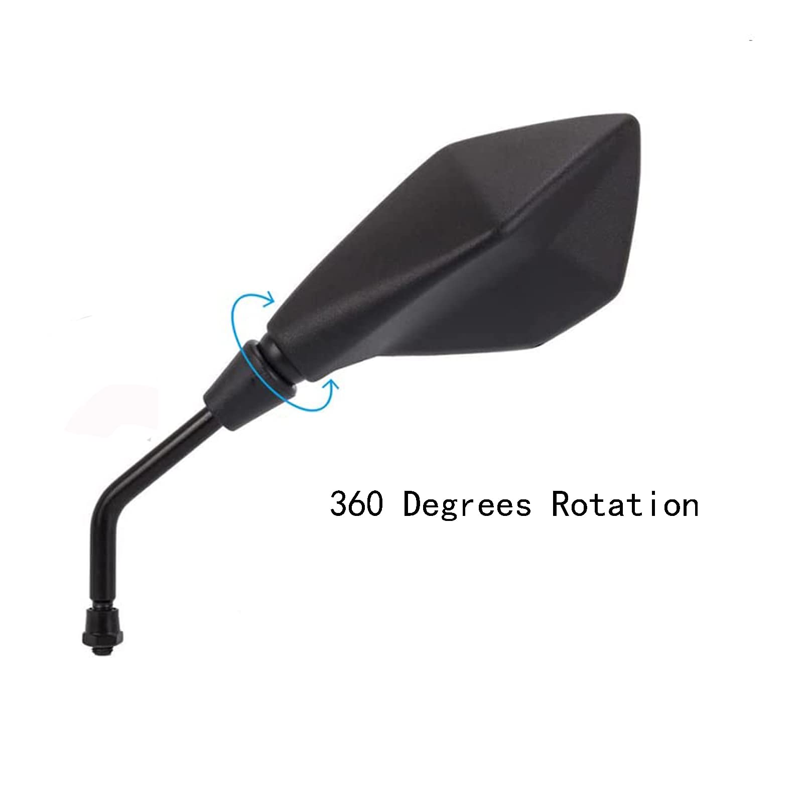 MAMIKO Universal Motorcycle Rear View Mirrors for 7/8 '' Handlebar Mount Compatible with Motorcycle Scooter Moped Polaris Sports