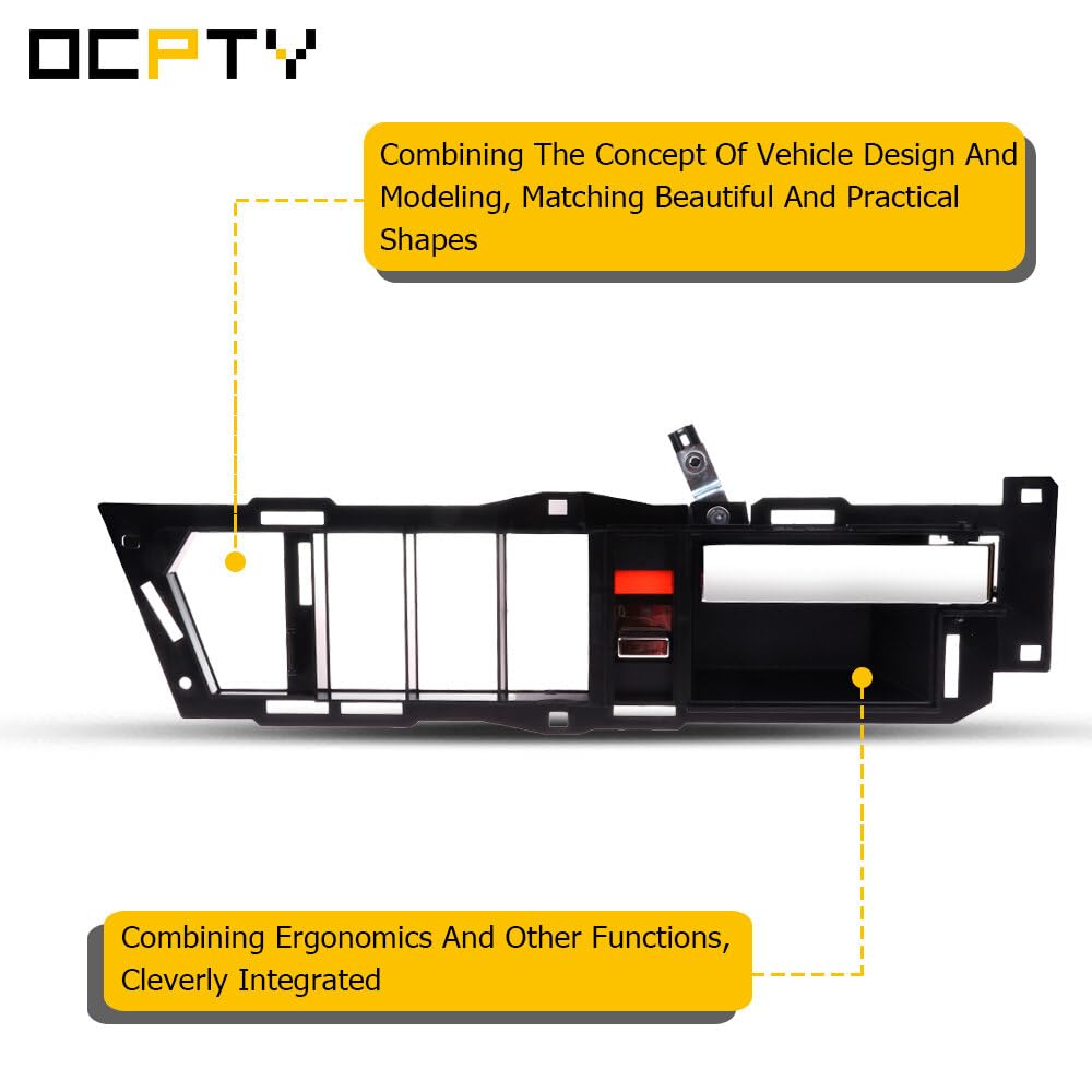 OCPTY Door Handle Interior Front Driver Left Side Replacement fit 1988-1994 for GMC C1500 C2500 C3500 K1500 K2500 K3500 Inside D