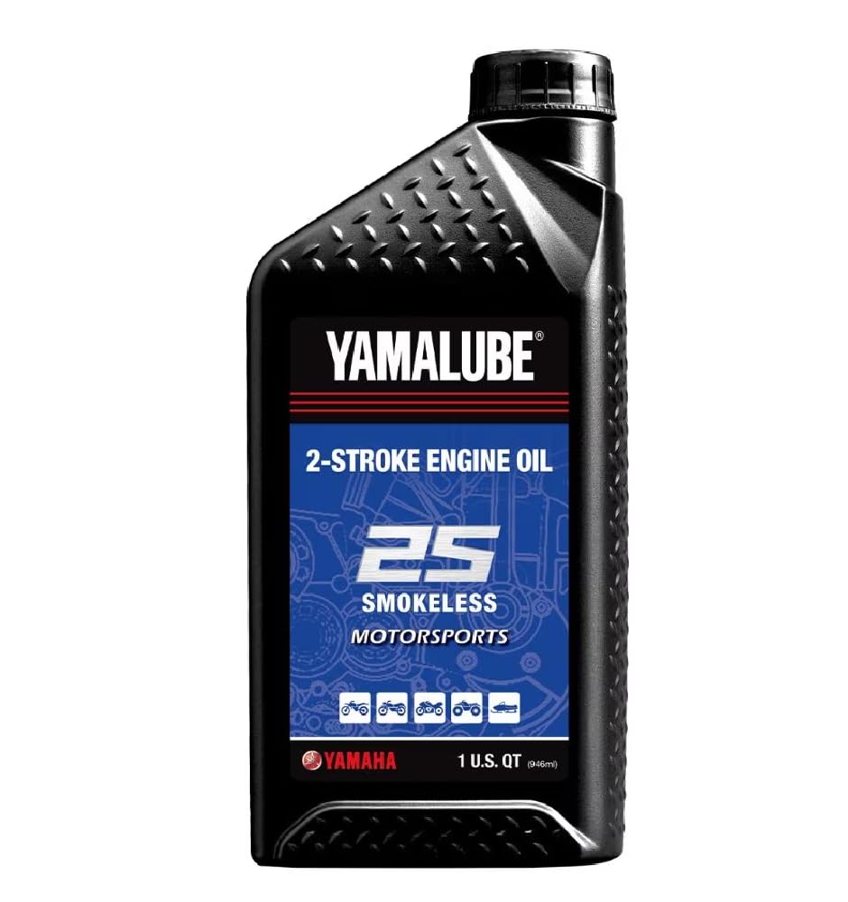 Yamaha New OEM Semi-Synthetic 2-Stroke Oil, 1qt./32oz., LUB-2STRK-S1-12