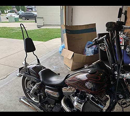 Lo.Gas Motorcycle Rear Seat Backrest Sissy Bar Back Rest For Harley-Davidson Dyna Fxd Fxdb Fxdc Fxdl Streetbob Wide Glide Low Rider