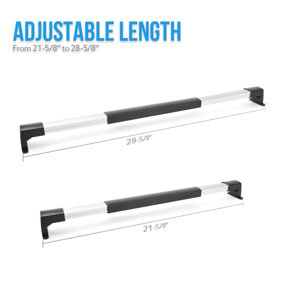 SnowyFox RV Screen Door Cross Bar Handle Adjustable Grab Handle 21-5/8 to 28-5/8 Inch Universal for RV Motorhome Camper and Trav