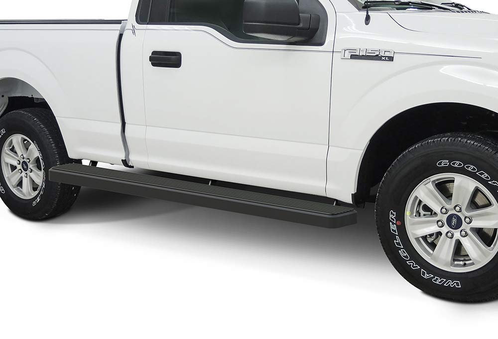 APS Wheel to Wheel Running Boards 6in Compatible with Ford F150 2015-2025 Regular Cab 6.5ft Bed & F-250 F-350 Super Duty 2017-20