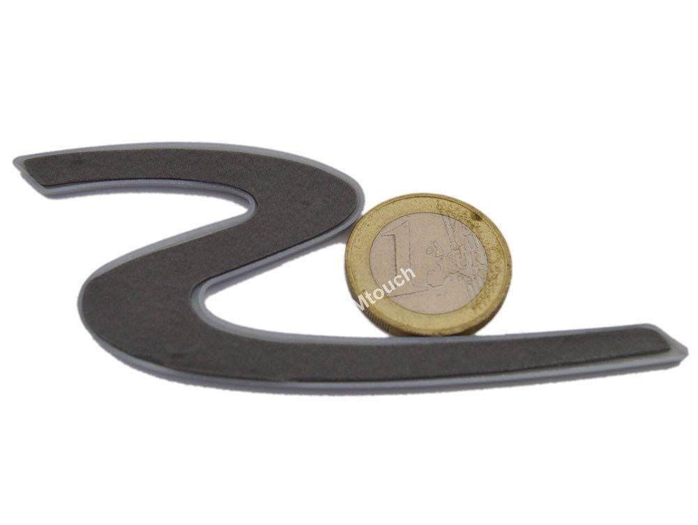 Zorratin Large Gloss black 'S' S Letter Rear Boot Emblem Badge for Porsche 911 Cayenne carrera turbo panamera boxster Trunk Deck Lid Hatch Tailgate