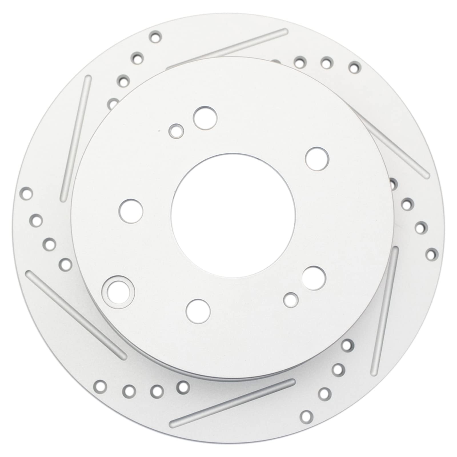 Trq Rear Performance Brake Rotors Set Premium G-Coated Compatible With 2006-2012 Mitsubishi Eclipse 2004-2012 Galant