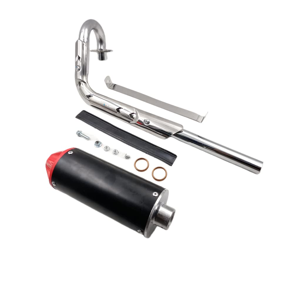 Ztdzzh Red 28Mm Exhaust Muffler Fit Ssr Sdg Crf Xr Ttr 50Cc 70Cc 90Cc Pit Dirt Bike