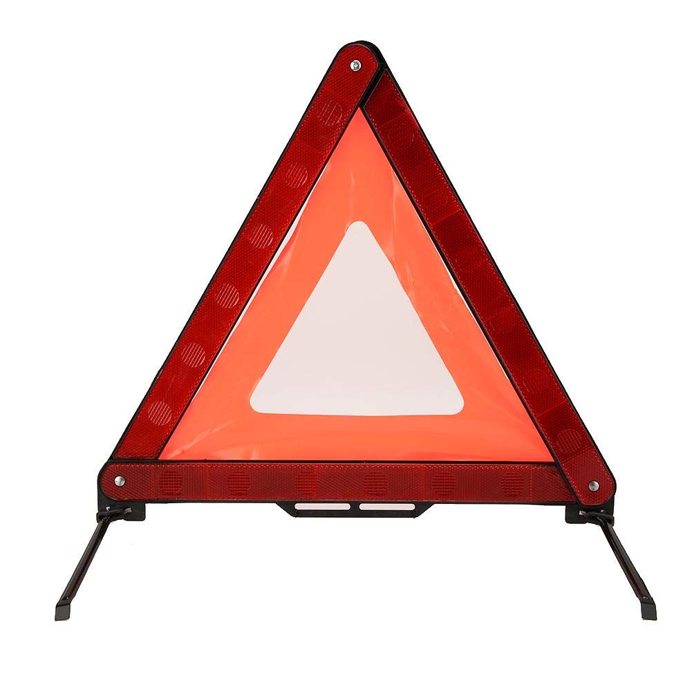 Triangular Road Safety Reflectors, Foldable Triple Warning Triangle Emergency Warning Triangle Reflector Safety Triangle Sign Vehicle Safety Parking Sign