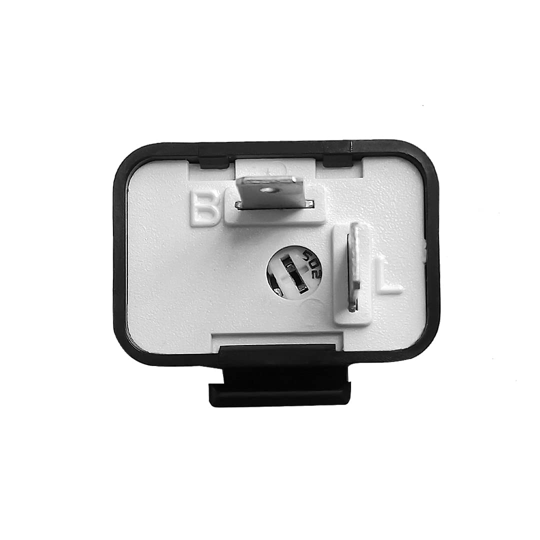 AMFRNE Adjustable 2-Pin Electronic LED Flasher Relay for Motorcycles Fix Turn Signal Hyper Flash, 2 Pin Adjustable Flash Rate Fl