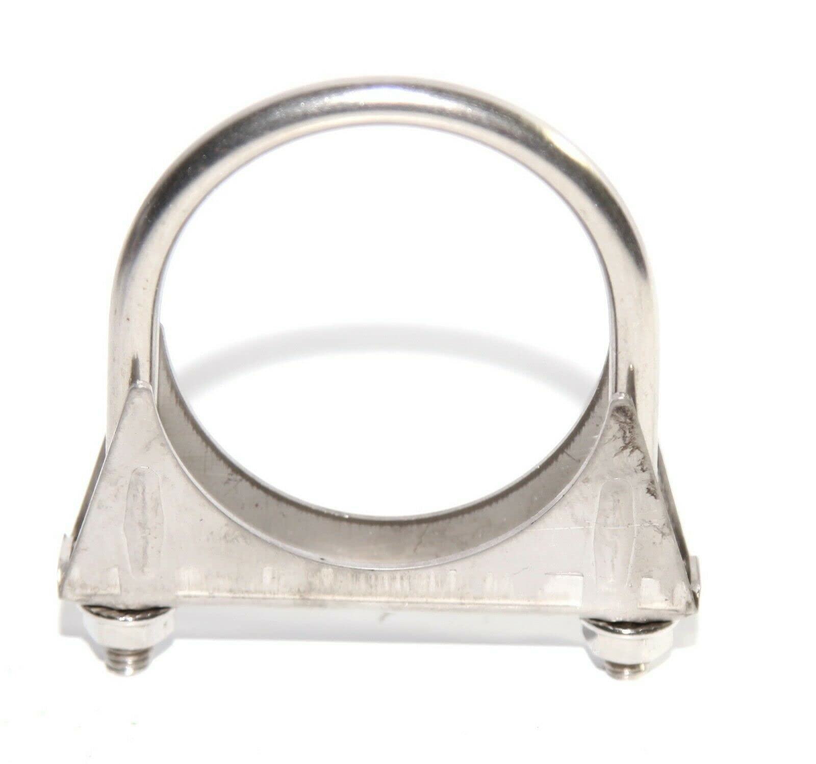 Heavy Duty 2.75'' (2 3/4 Inch) Universal Stainless Steel U-Bolts Clamps With Saddle Flange For Exhaust Tail Pipe