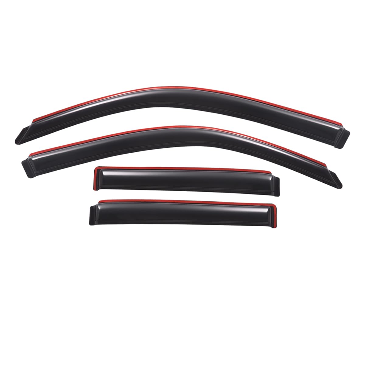 Lightronic Extra Durable Clip-on in-Channel Auto Vent Window Visor, Fits 2003-2009 Toyota 4Runner, UV Protection Rain Guard, Ori