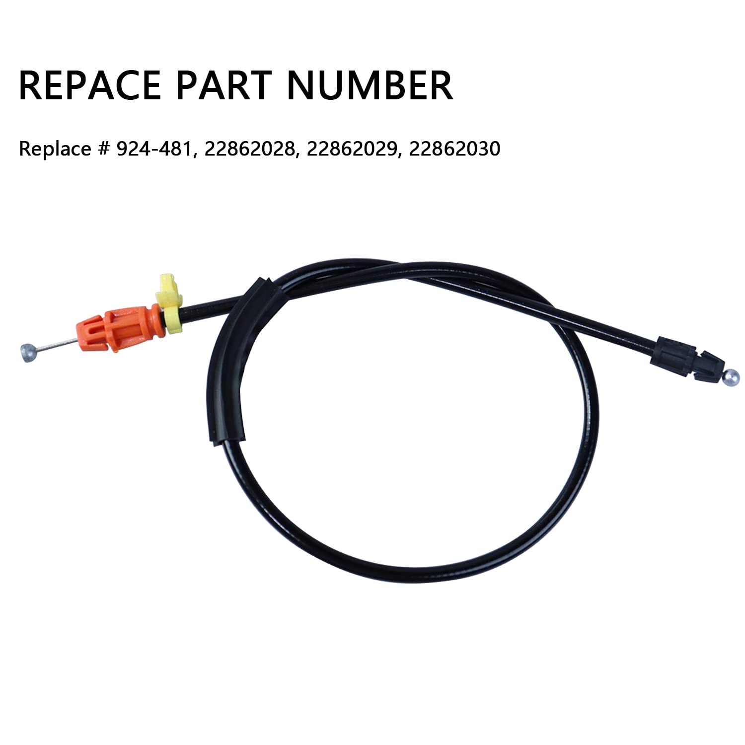 Door Cable Latch Kit Compatible With 2007-2014 Chevy Silverado Tahoe Yukon Sierra Escalade, 25.8' Driver/Passenger Side Front Doors For Power Door Locks-Replace 924-481 22862028 W/O Remote Start/Entry