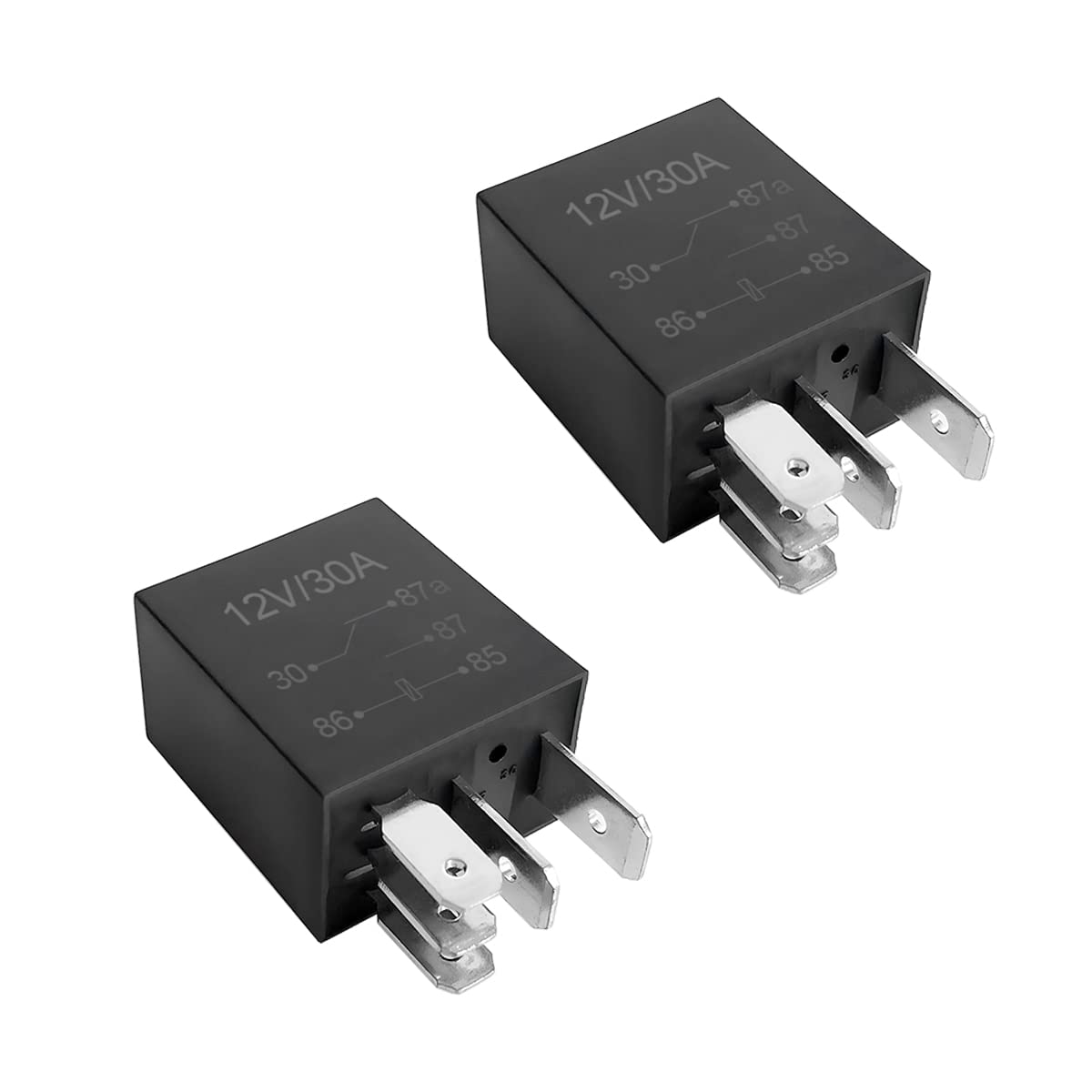 Blau Grun 5 Pin 12V 30A Multi-Purpose Automotive Relay - Heavy Duty Standard Relay For Car Motor, Universal Replacement Accessor