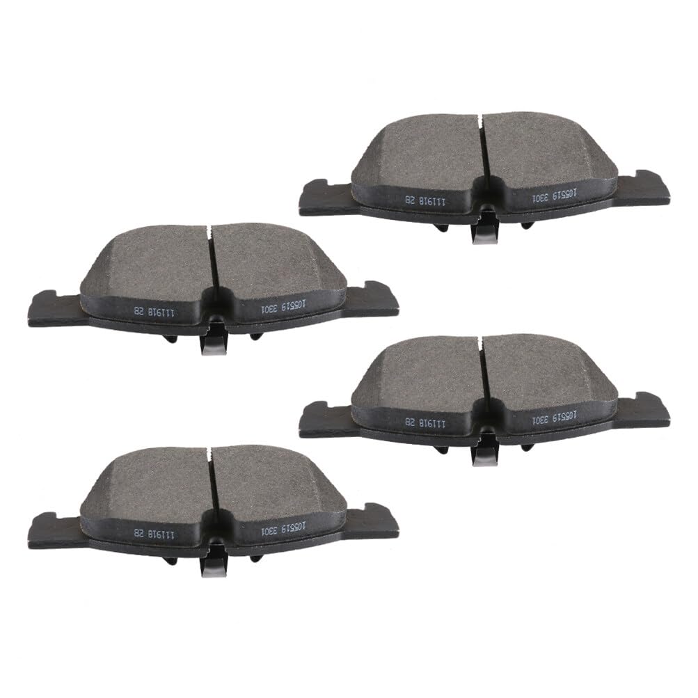 Cciyu D1294 Front Semi-Metallic Disc Brake Pads Kit For Bmw X4 2016-2017,For Bmw X5 2007-2017,For Bmw X6 2008-2017 4Pcs, 105519-