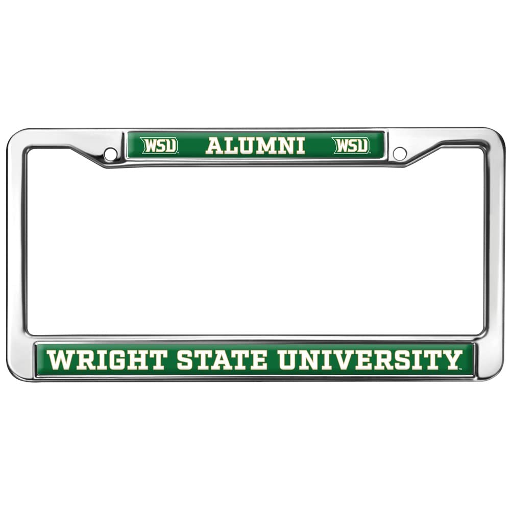 Wright State University Alumni Logo Full Size Standard License Plate Metal Frame
