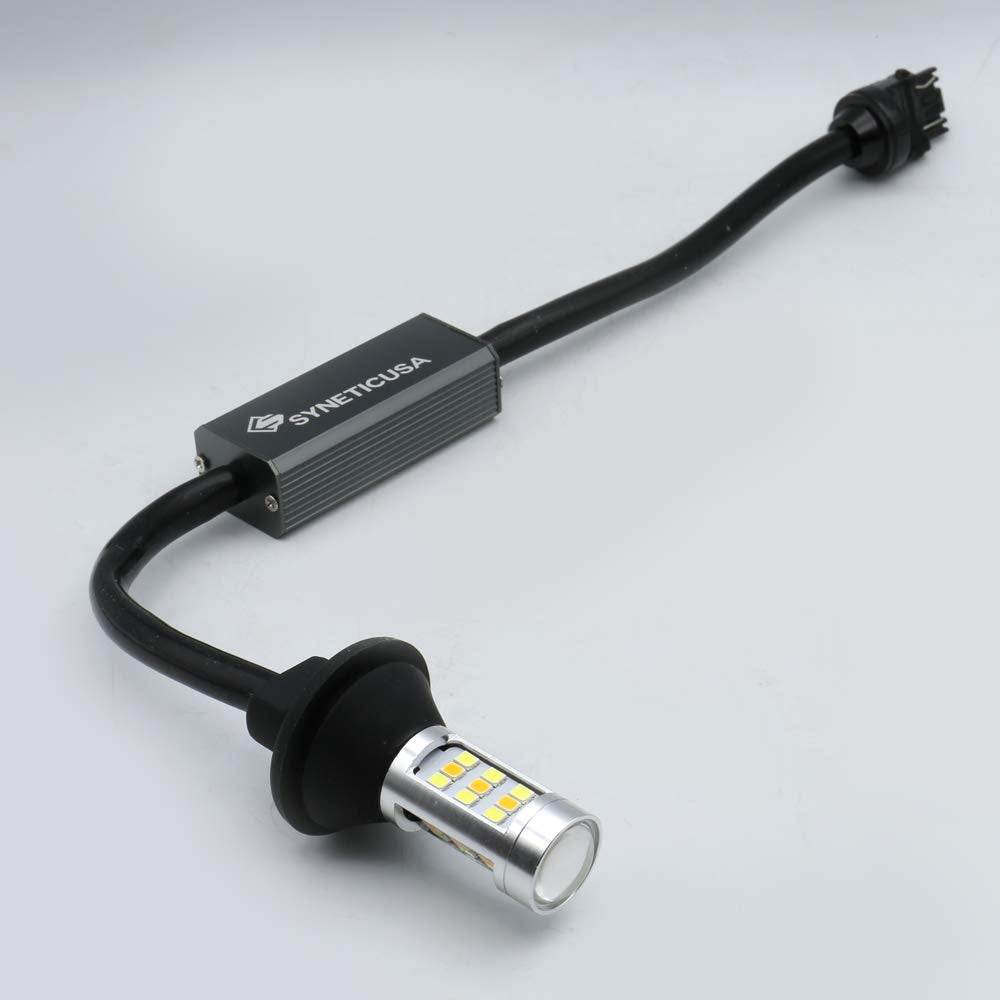 Syneticusa 3157 Error Free Canbus Ready Dual Color Switchback Led Turn Signal Light Bulbs Drl Parking Lamp No Hyper Flash All In One