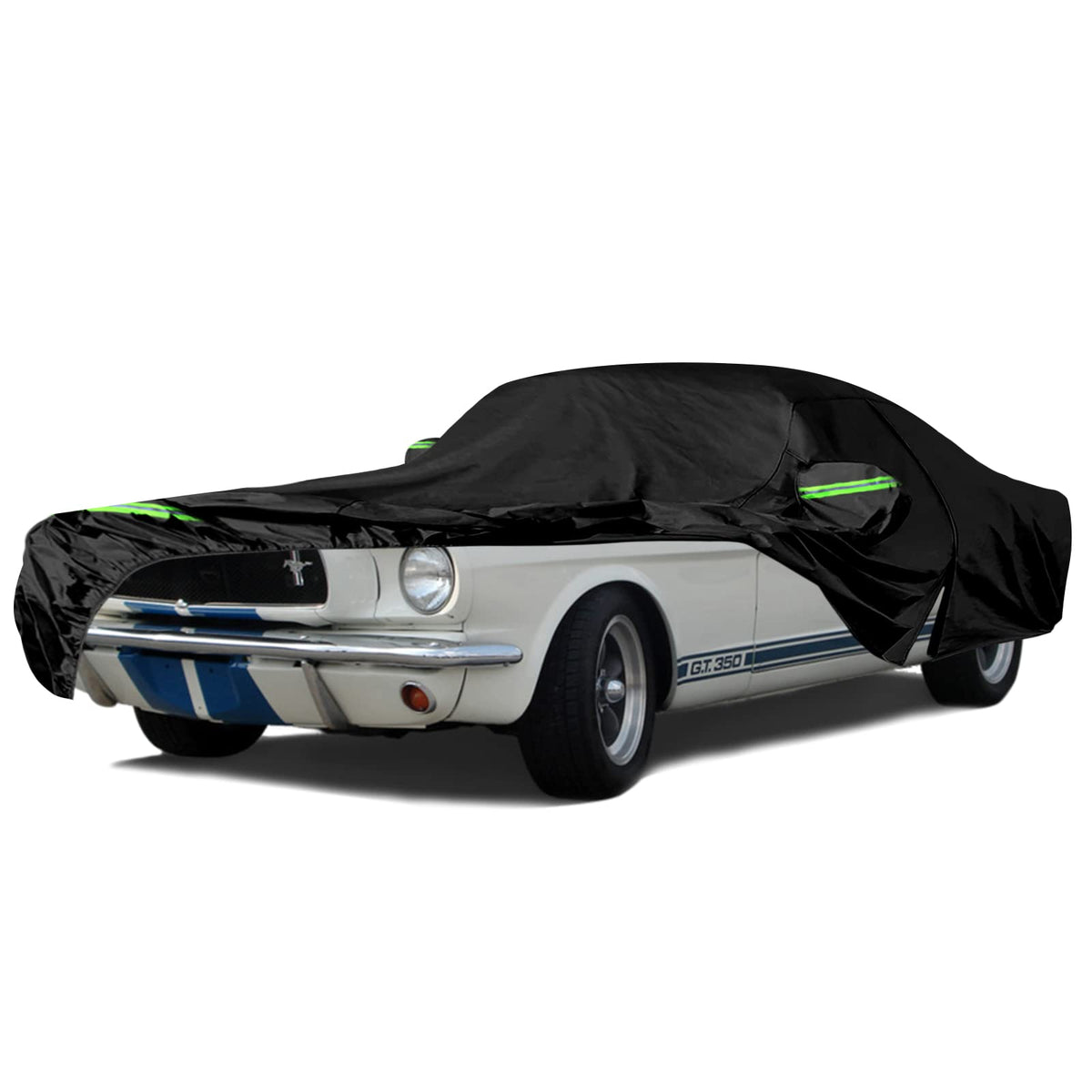 Waterproof Car Cover Replace For 1967-1973 Chevy Camaro, 6 Layers All Weather Car Cover With Zipper Door & Windproof Bands For S
