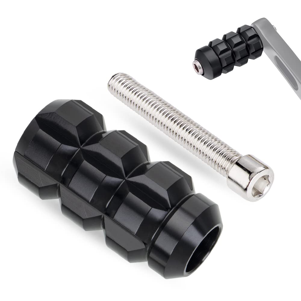 KICRY Motorcycle Shifter Peg with Raised Knobs Black Lever Foot Shift Pegs Compatible with Harley Davidson Street Glide Road Kin