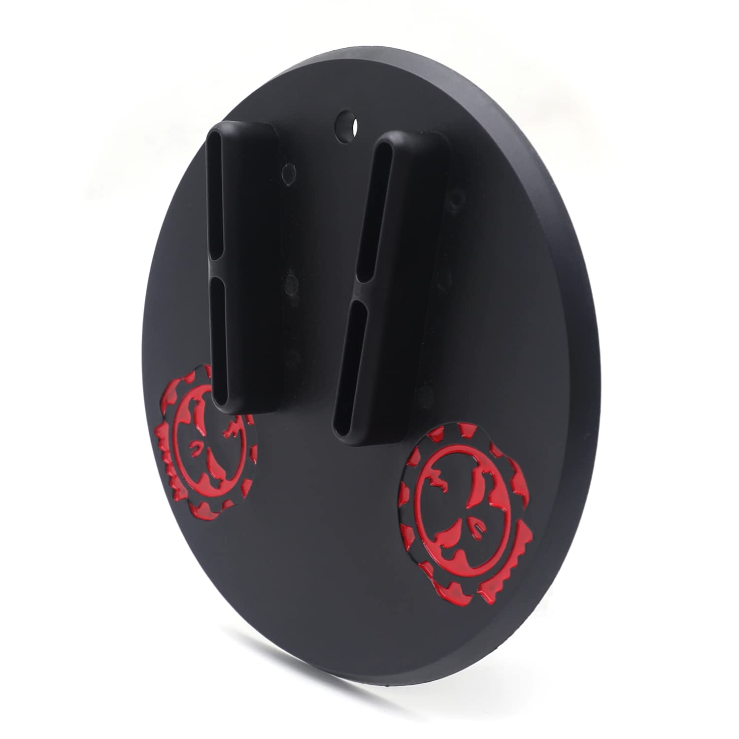 Httmt- Black Round Kickstand Sidestand Jiffy Stand Coaster Pad Compatible With H-D Touring Cruiser Sport Dirt [P/N:Mt253-001-Bk]