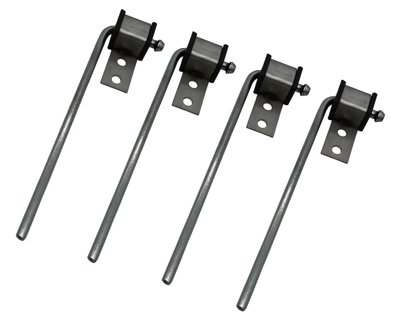 Haoxaoon 4 Pack Universal Exhaust Hanger Rod Weld On Heavy Duty Exhaust Bracket Hanger - 3/8' Rod 10' Long