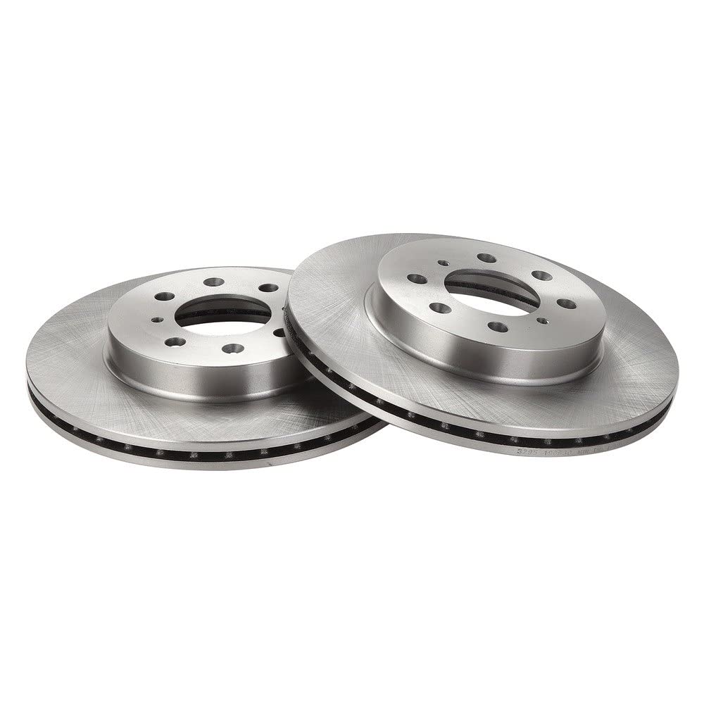 Trq Front Brake Rotors Set Vented Compatible With 1990-2001 Acura Integra 1990-2005 Honda Civic 1993-1997 Civic Del Sol 2007-201