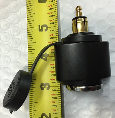 3.3 Amp Hella Din Plug To Dual Port Usb Charger Shorty Socket, Compatible With Bmw Motorcycles