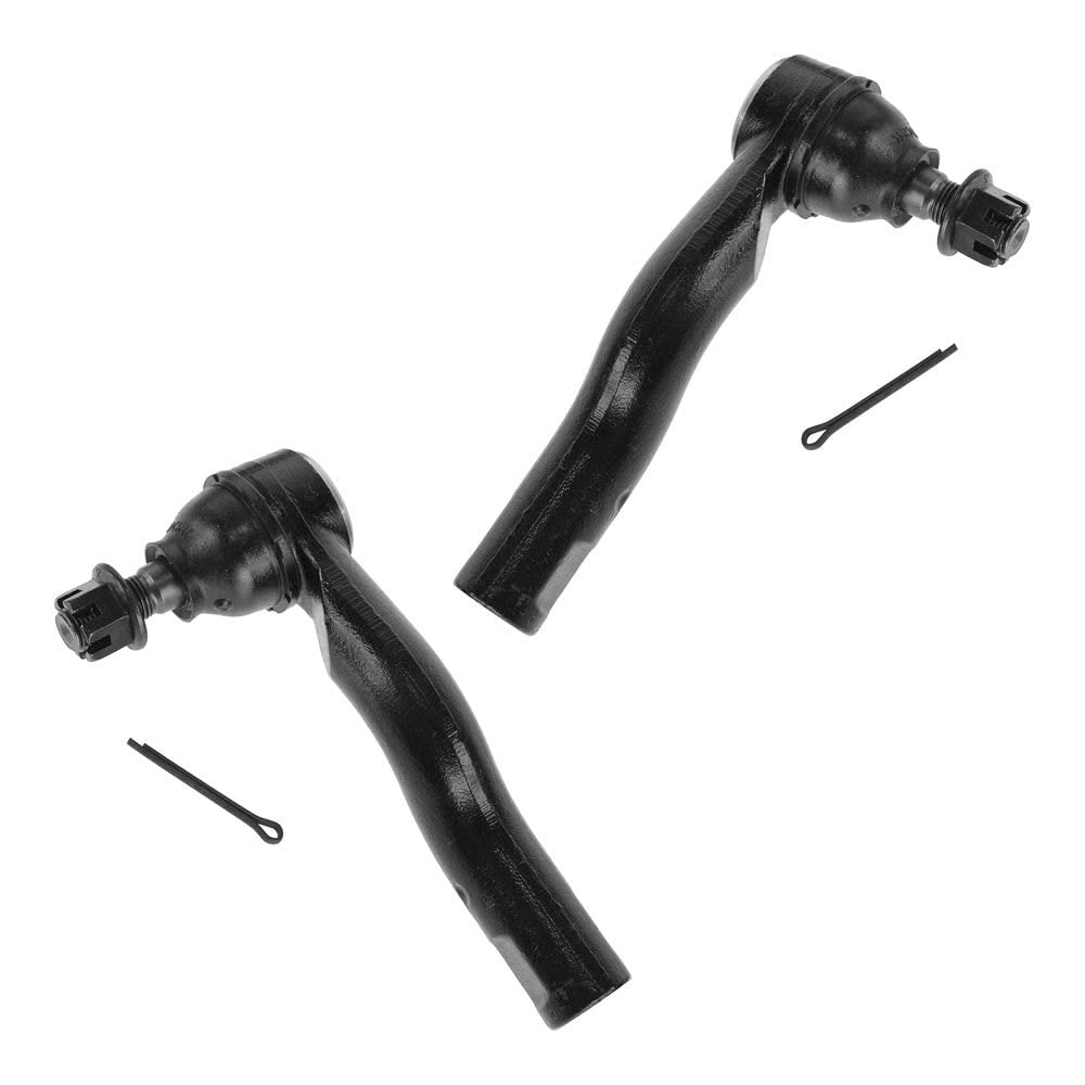 TRQ Front Outer Tie Rod Set Compatible with 2003-2008 Mazda 6