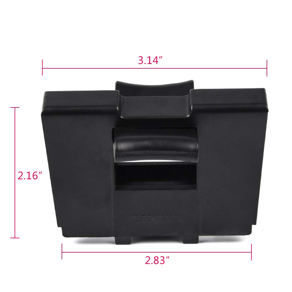 Pit66 Front Center Console Cup Holder Inserts Divider Compatible With Subaru 2010-2014 Outback / 2010-2014 Legacy, Black 92118Aj