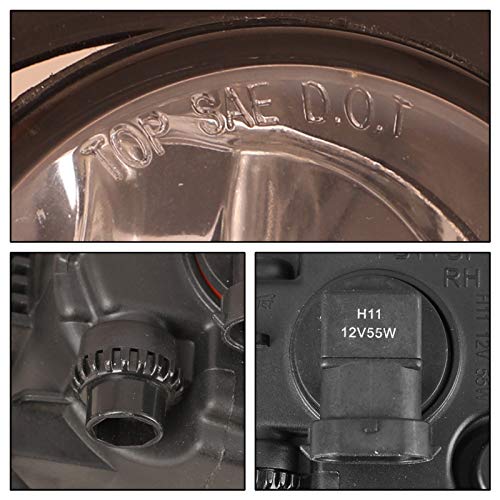 Winjet Fog Lights Oem Series For [2005-2015 Nissan Xterra] [2010-2017 Frontier][2018 2019 Nissan Frontier] With H11 12V 55W Halo
