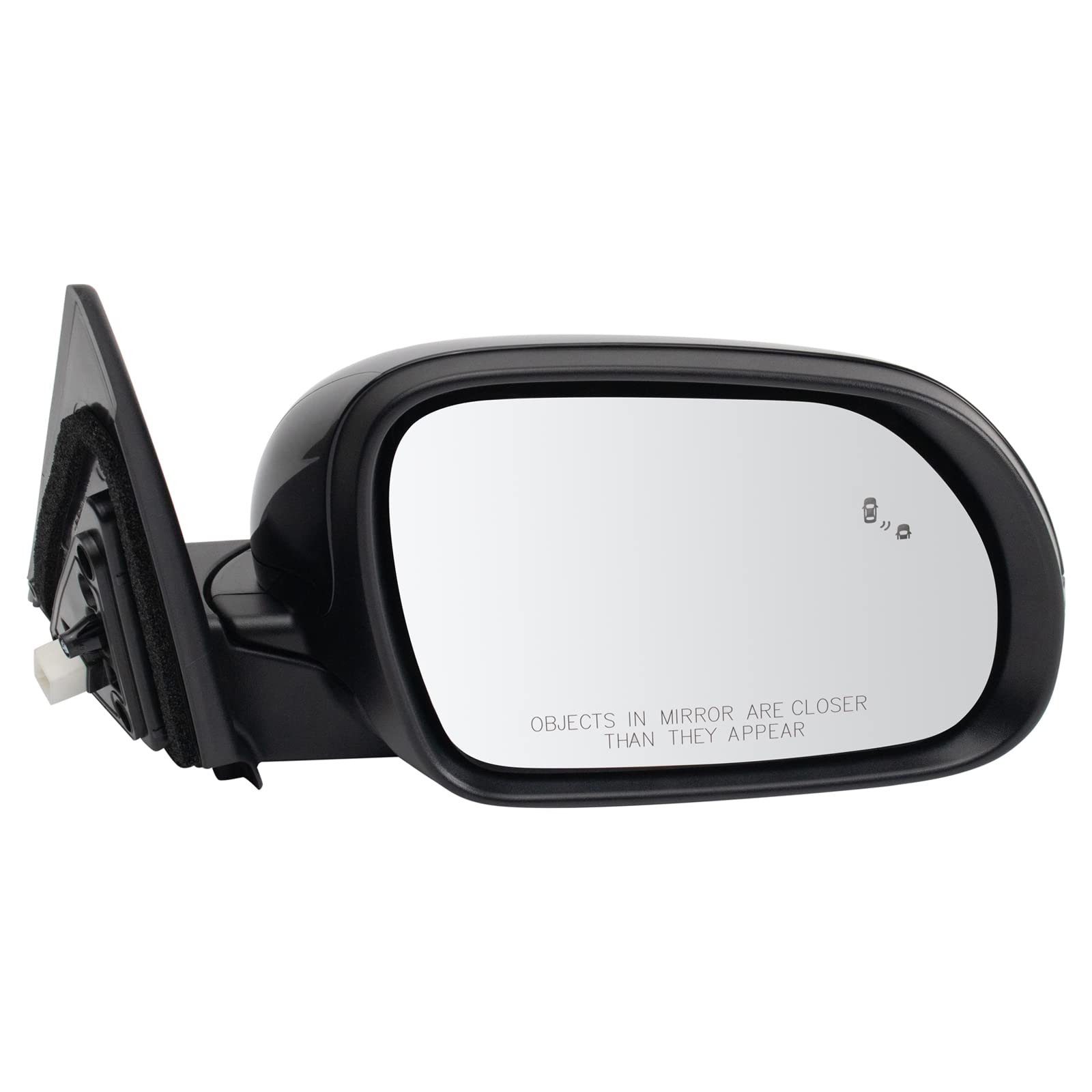 Trq Right Mirror With Heat With Housing Turn Signal With Blind Spot Indicator Passenger Side Compatible With 2020-2023 Kia Soul