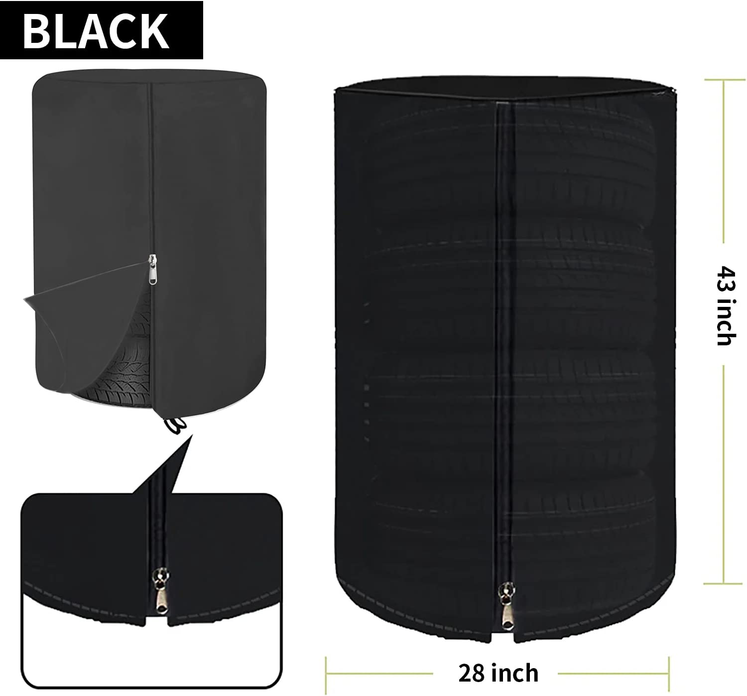 Large Tire Cover,Tire Storage Bag & Seasonal Tire Cover,Waterproof Dust-Proof