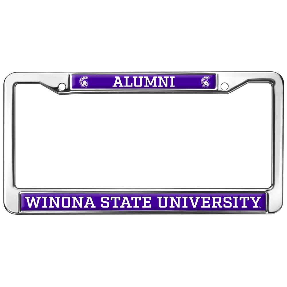 Winona State University Alumni Full Size Standard License Plate Metal Frame