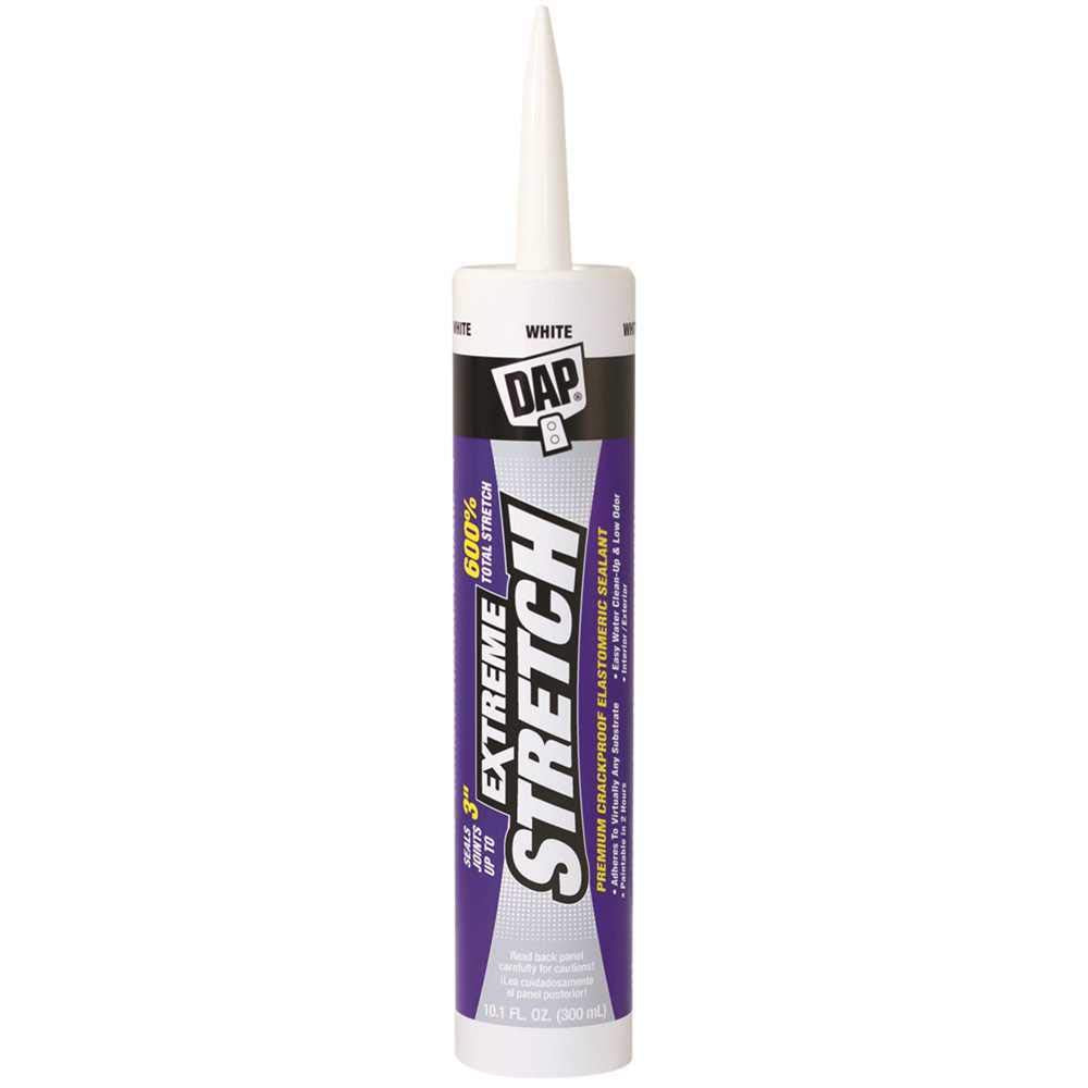Dap 18715 10.1 Oz. Extreme Stretch Premium Crackproof Elastomeric Sealant, White