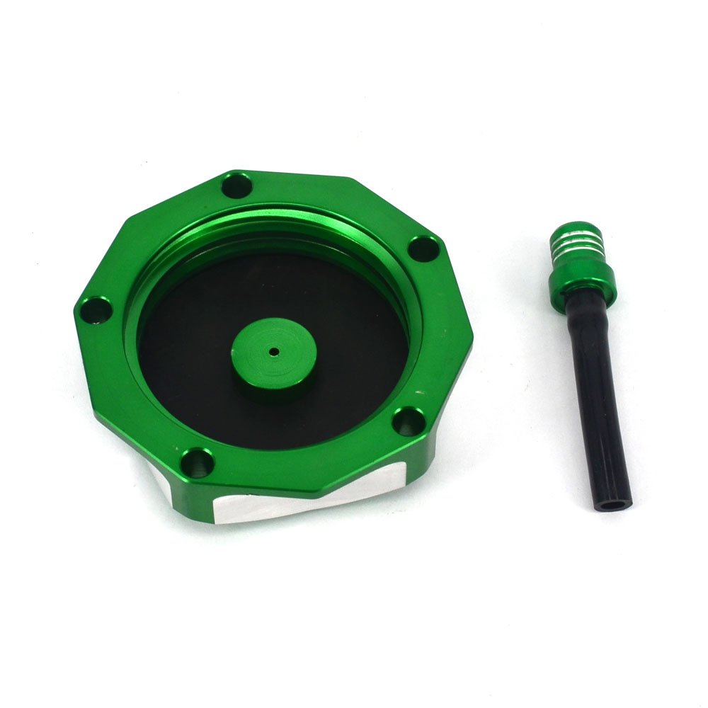 JFG RACING Dirt Bike Gas Cap,Motorcycle Gas Fuel Tank Cap with Breather Valve CNC for KLX 110 KLX110 KX85 KX100 KX250 KX250F KX4
