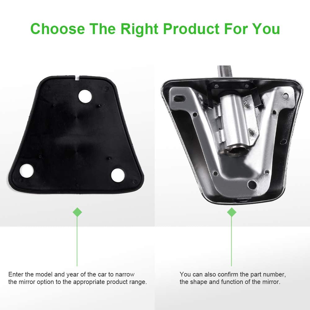 SCITOO Side Mirrors Fit For 1973-1991 For Chevy Blazer Suburban 1973-1987 Pickup Truck 1988-1991 Pickup Truck/For GMC Truck Driv