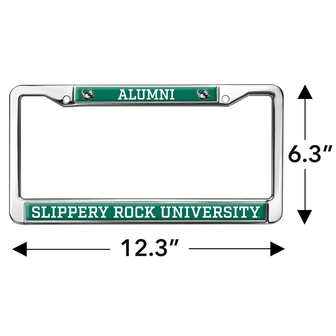 Slippery Rock University Alumni Full Size Standard License Plate Metal Frame