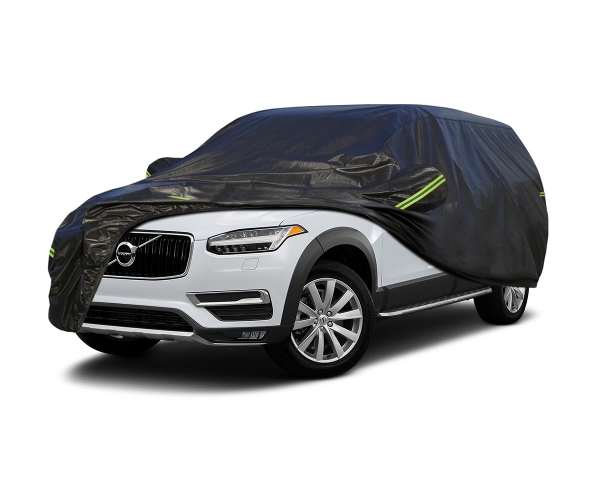 Koukou Waterproof Suv Car Cover Suitable For Volvo Xc90 From 2002 To 2025, 7 Layers Windproof All Weather Waterproof Outdoor Cov