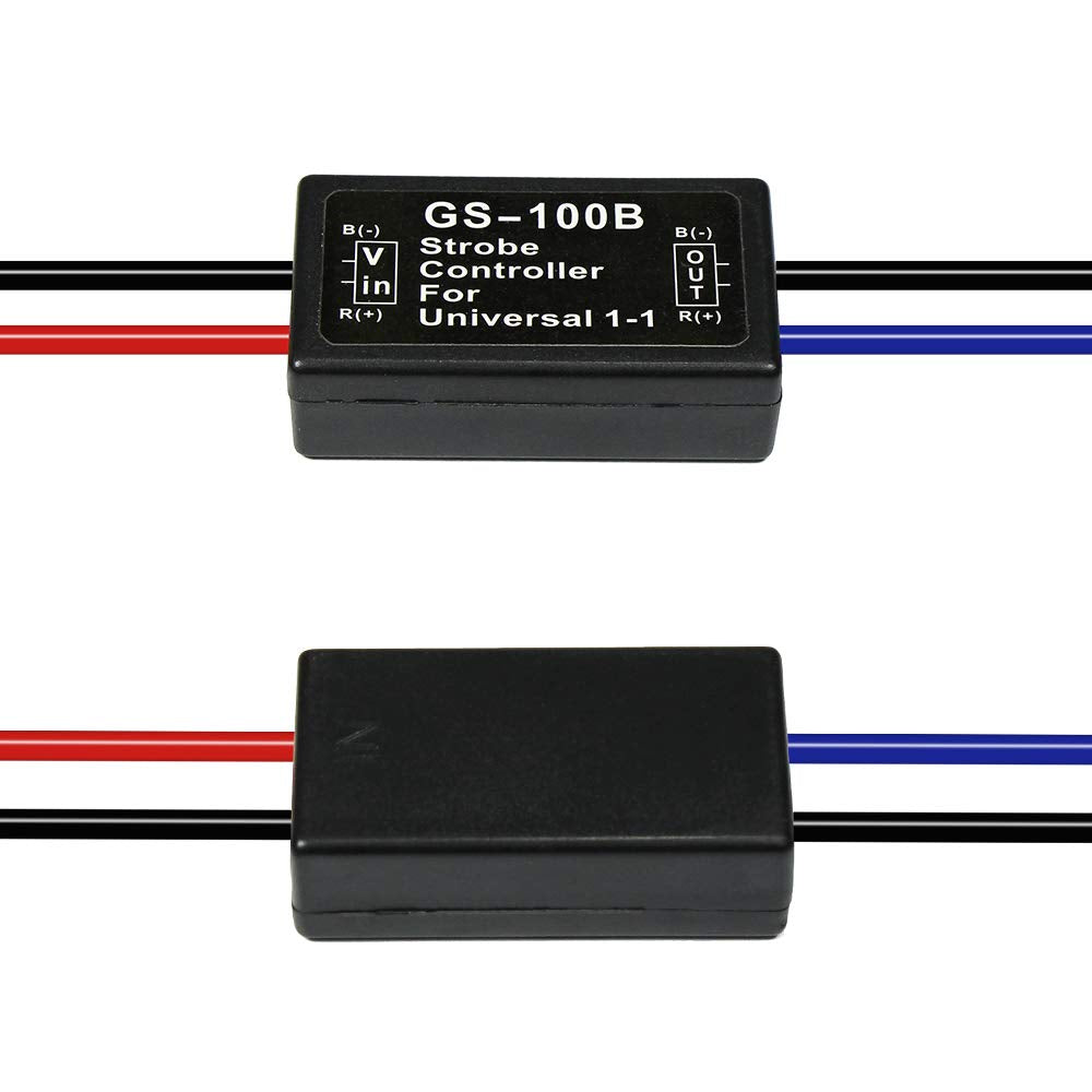 Huiqiaods Gs-100B Flash Strobe Controller Car Flasher Module For Brake Light Tail Stop Light 12V
