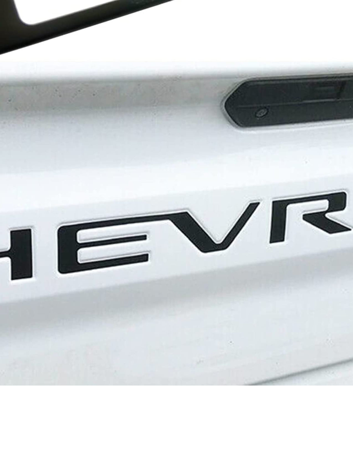 Tailgate Insert Letters Compatible with 2019 2020 2021 2022 2023 2024 Silverado, 3D Raised Adhesive Decals Letter Emblem - Matte