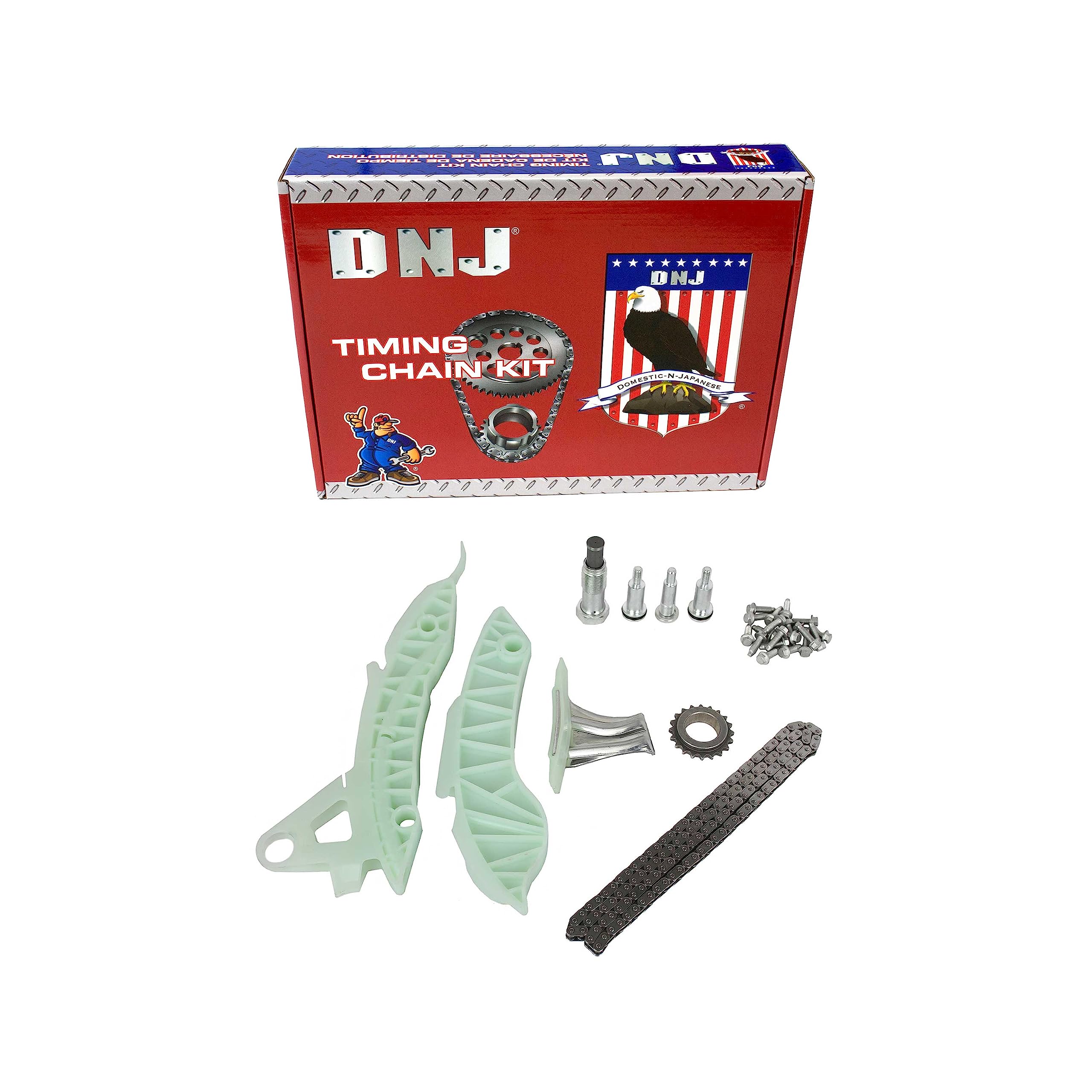 Dnj Tk827 Timing Chain Kit For 2007-2016/ Mini/Cooper, Cooper Countryman, Cooper Paceman / 1.6L / Dohc / L4 / 16V / 1598Cc / N12B16A, N16B16A, N18B16A, N18B16C