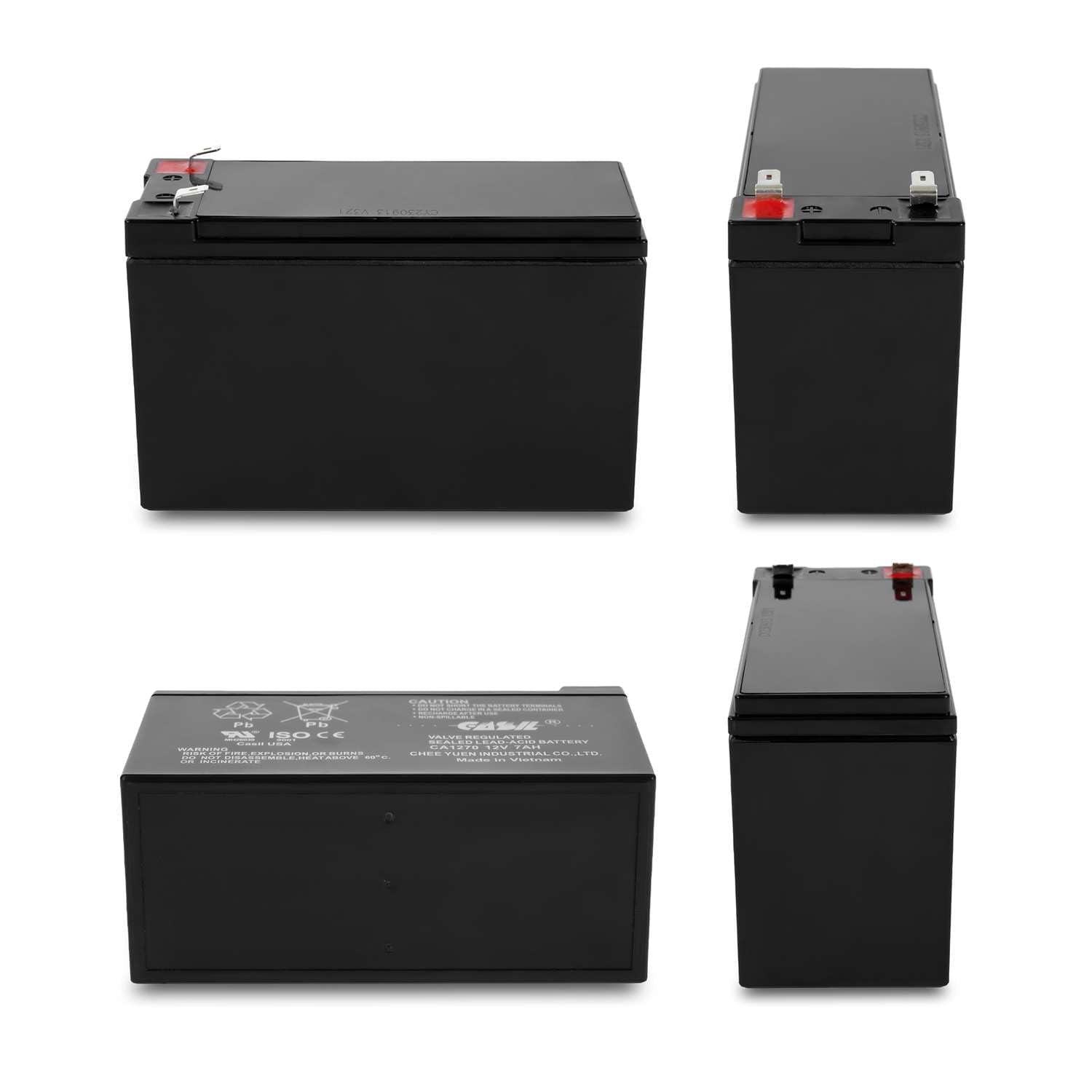 Casil Ca1270 12V 7Ah Battery For Alarm System - First Alert Adt Battery Replacement, High Capacity Lead Acid Alarm Battery, Idea