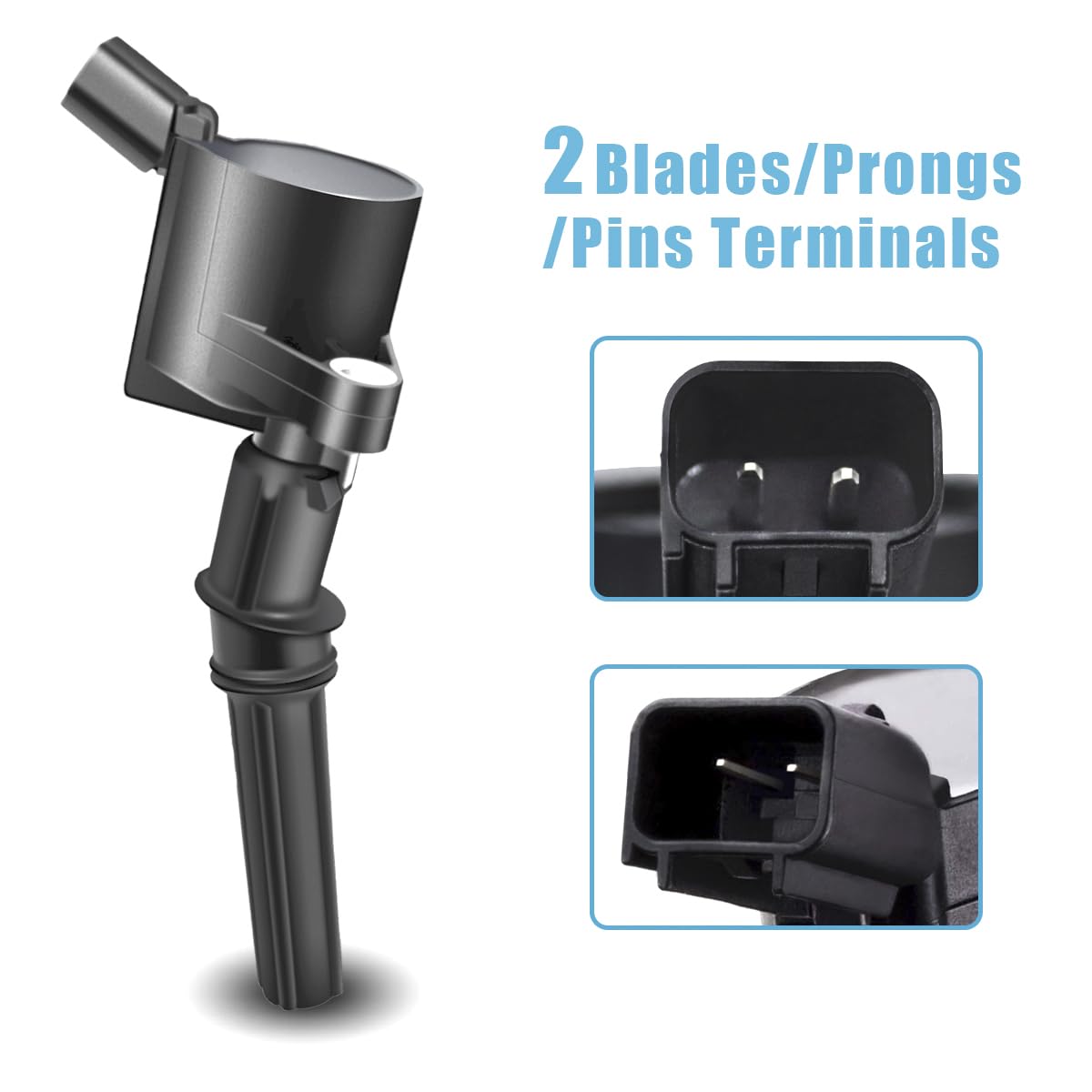 MAS Set of 8 Ignition Coil Pack and Iridium Spark Plug Compatible with Mercury Ford F150 E150 E250 Expedition Explorer Grand Mar