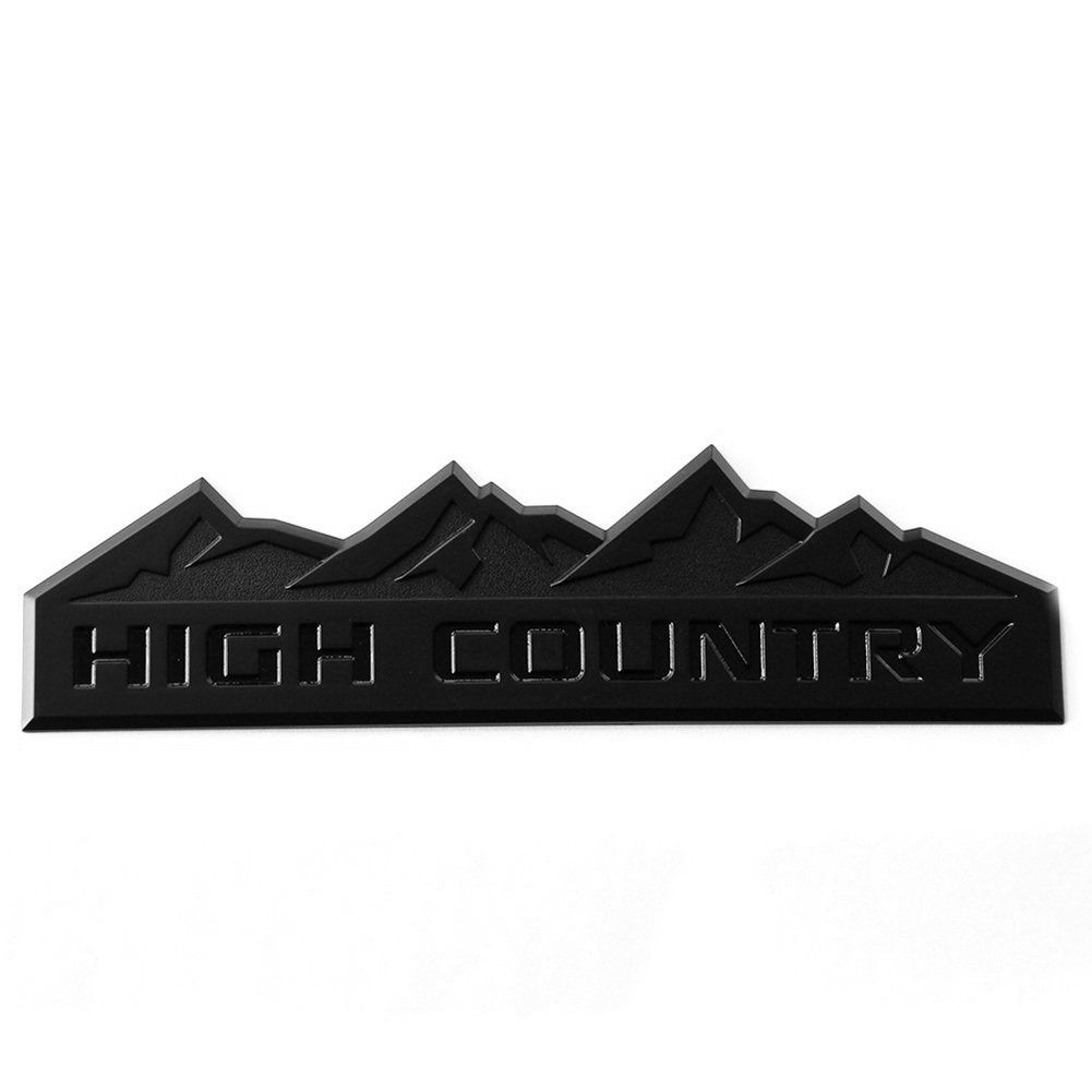 Yoaoo 3X Genuine Black High Country Emblem Badges Door Tailgate 3D Nameplate For Silverado 1500 2500Hd Sierra 3500Hd Oem