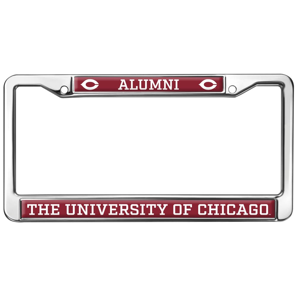 University of Chicago Alumni Full Size Standard License Plate Metal Frame